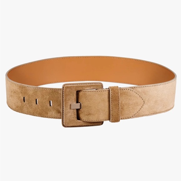 M.M. La Fleur Sedgwick Belt Taupe Suede - Picture 1 of 4